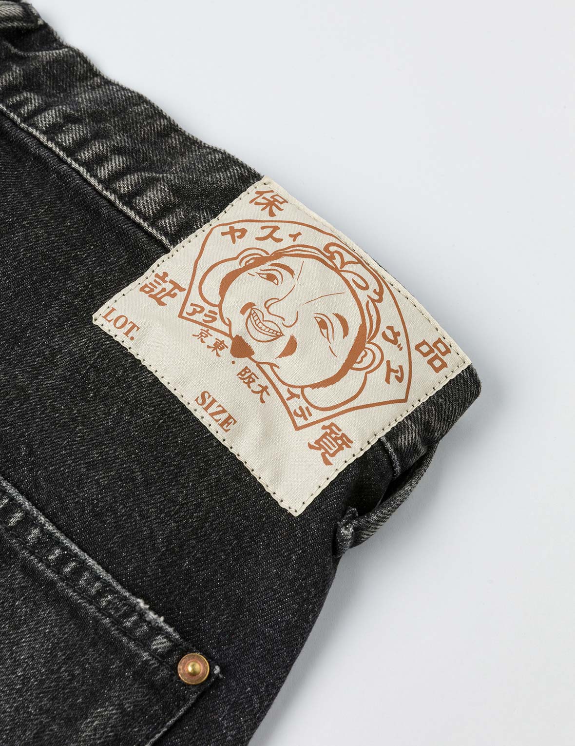 Washed Seagull Print Regular Fit Painter Jeans - Image 29