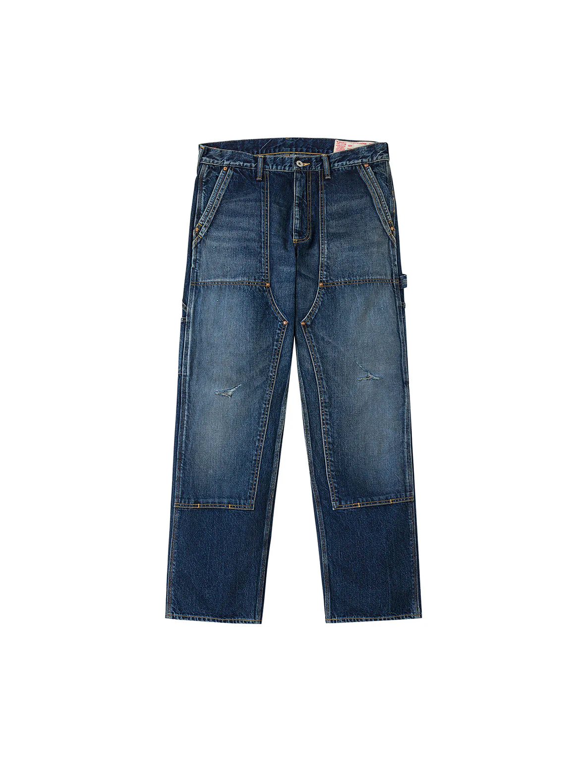 Washed Seagull Print Regular Fit Painter Jeans - Image 37