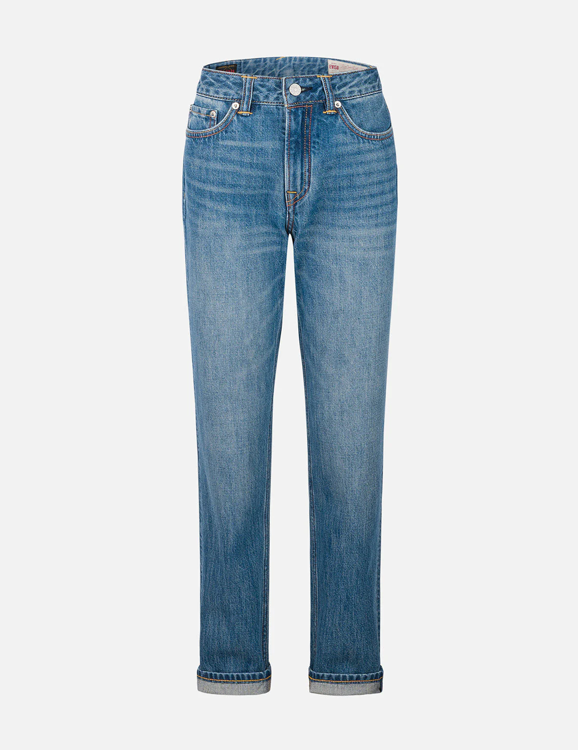Washed Seagull Stud Straight Fit Jeans - Image 2