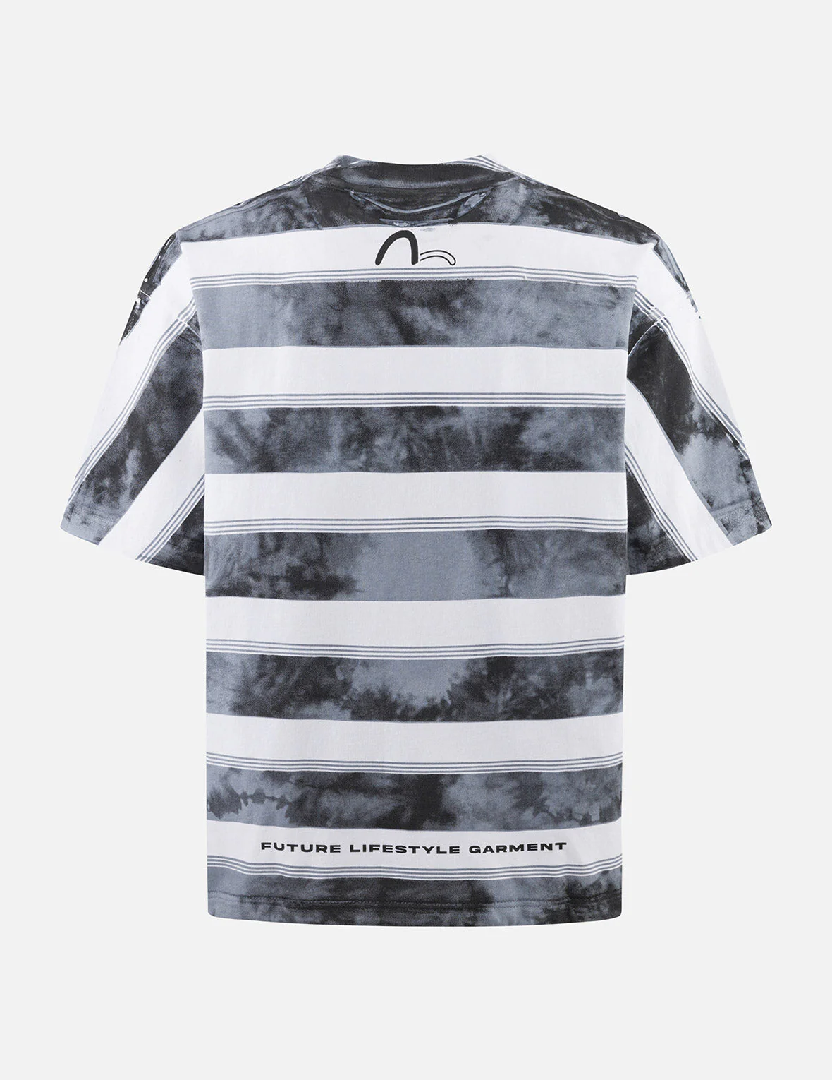 Washed Tie-Dye Stripe Loose Fit T-shirt