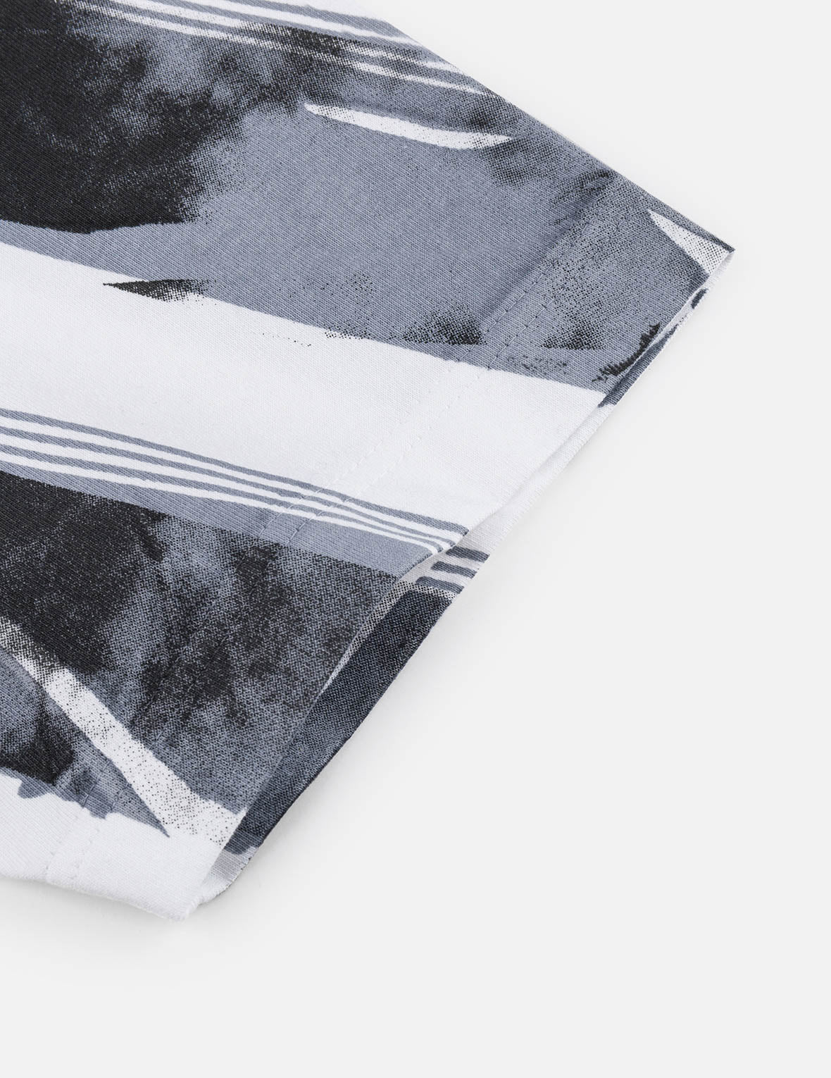 Washed Tie-Dye Stripe Loose Fit T-shirt - Image 10