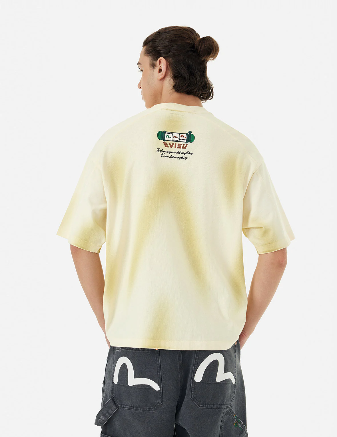 Washed Virtual Vacation Print Relax Fit T-shirt - Image 4