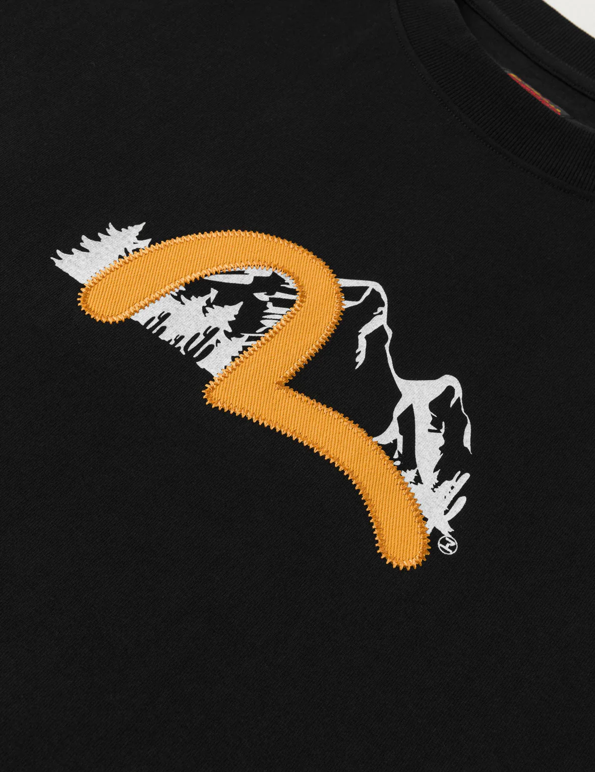 Western Landscape Seagull Embroidery T-shirt - Image 13