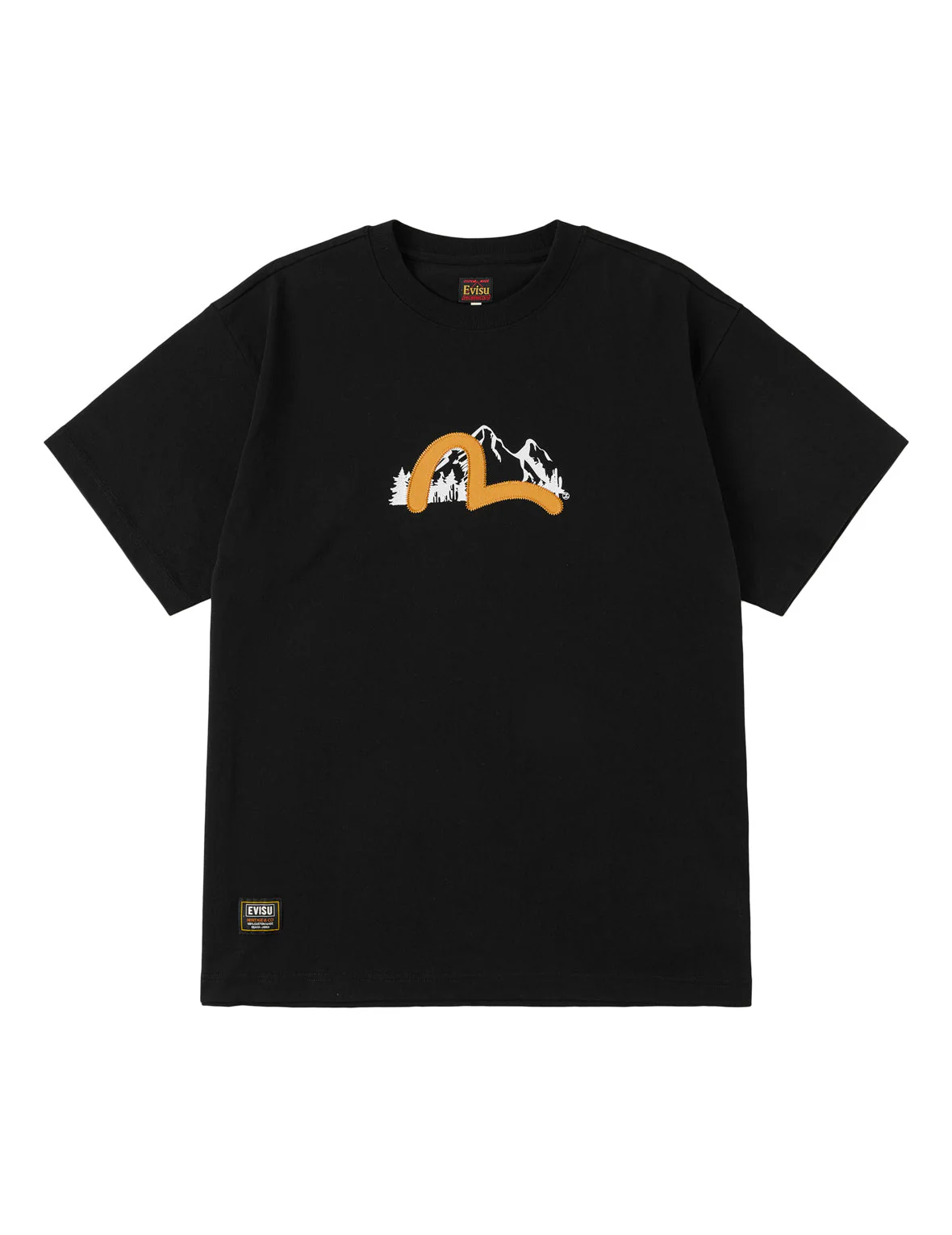 Western Landscape Seagull Embroidery T-shirt - Image 21