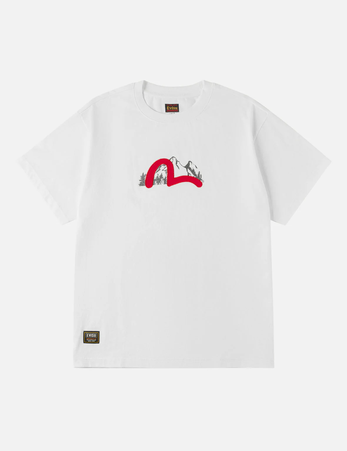 Western Landscape Seagull Embroidery T-shirt - Image 6