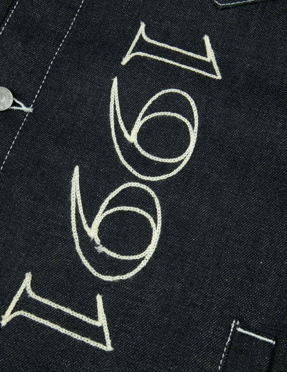 Western Style and Logo Embroidery Denim Jacket - Image 10