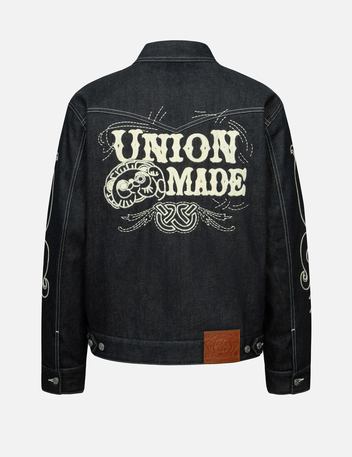 Western Style and Logo Embroidery Denim Jacket - Image 2
