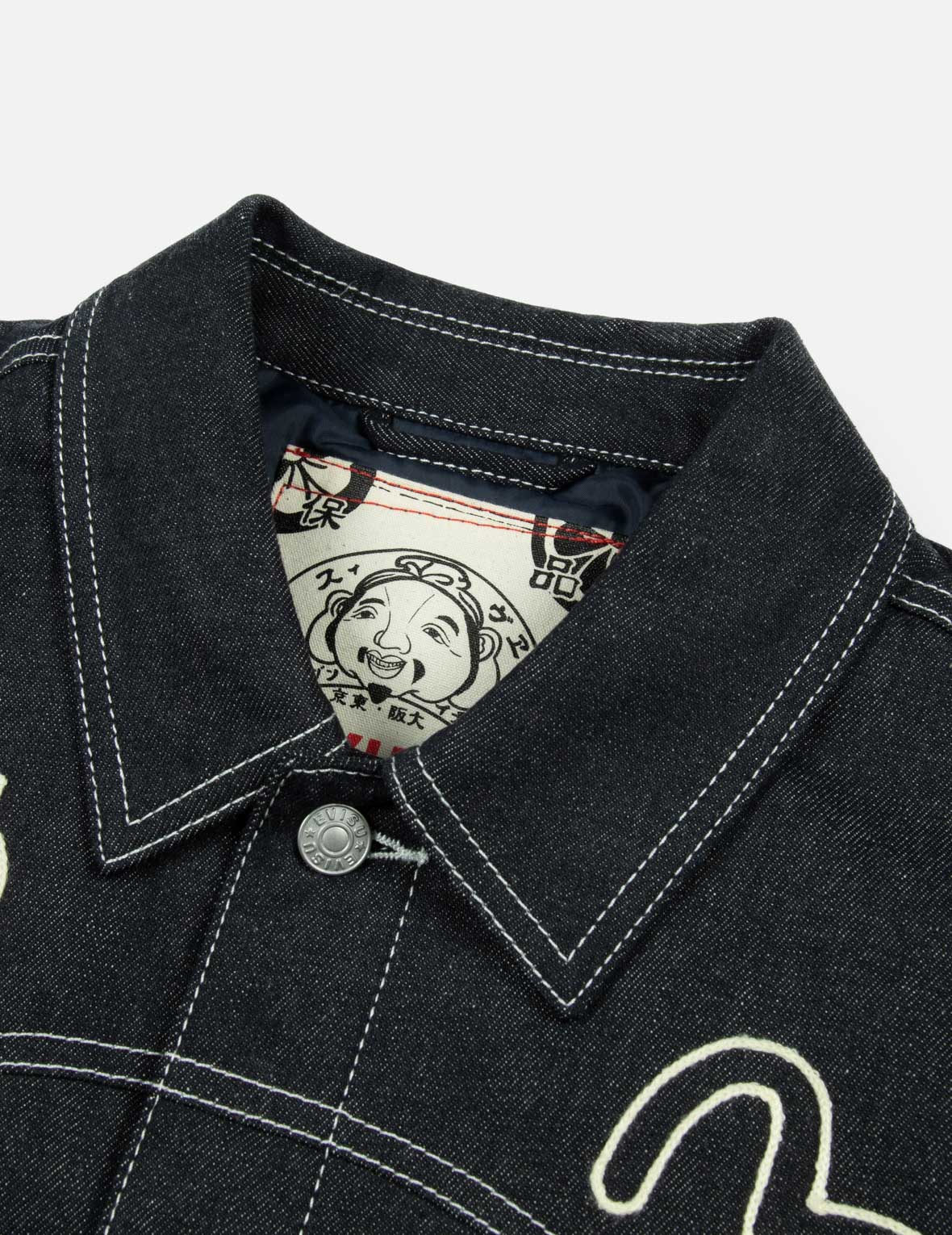 Western Style and Logo Embroidery Denim Jacket - Image 7