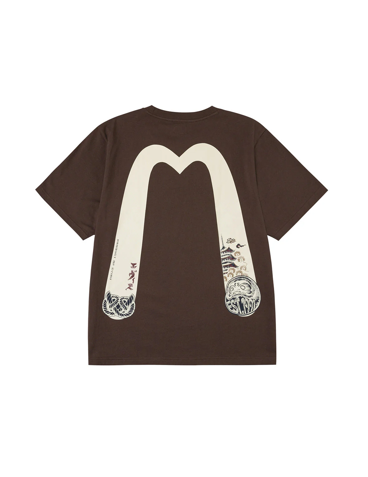 Wheel of Wisdom and  Daruma Daicock Print Regular Fit T-Shirt - Image 26