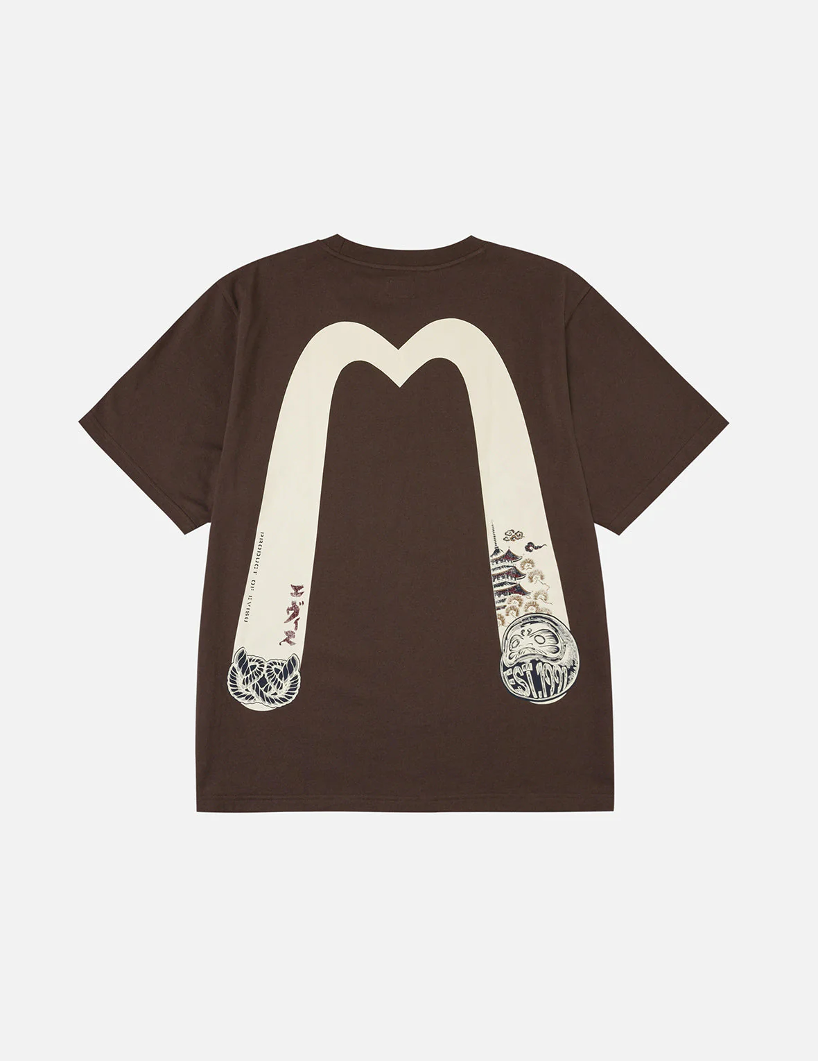 Wheel of Wisdom and  Daruma Daicock Print Regular Fit T-Shirt - Image 6