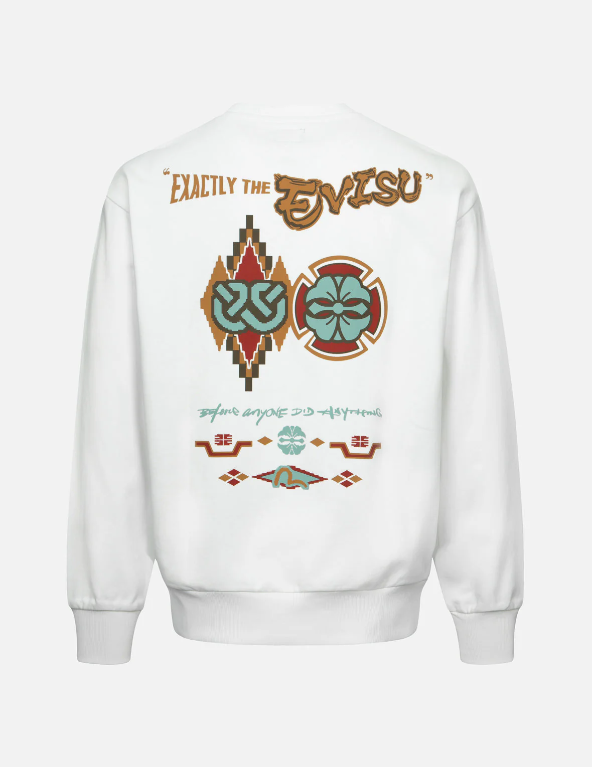 Wheel of Wisdom and Kamon Print Relax Fit Sweatshirt - Image 13