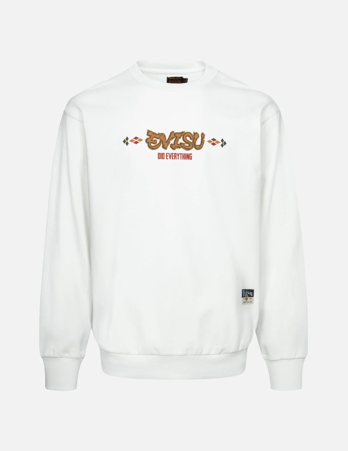 Wheel of Wisdom and Kamon Print Relax Fit Sweatshirt - Image 14