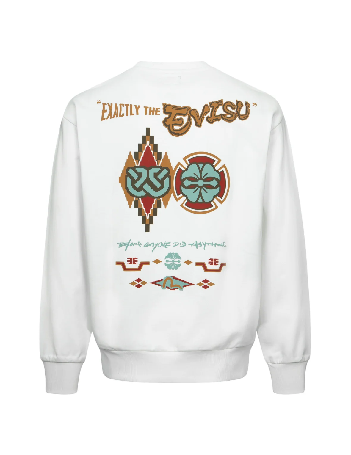 Wheel of Wisdom and Kamon Print Relax Fit Sweatshirt - Image 24