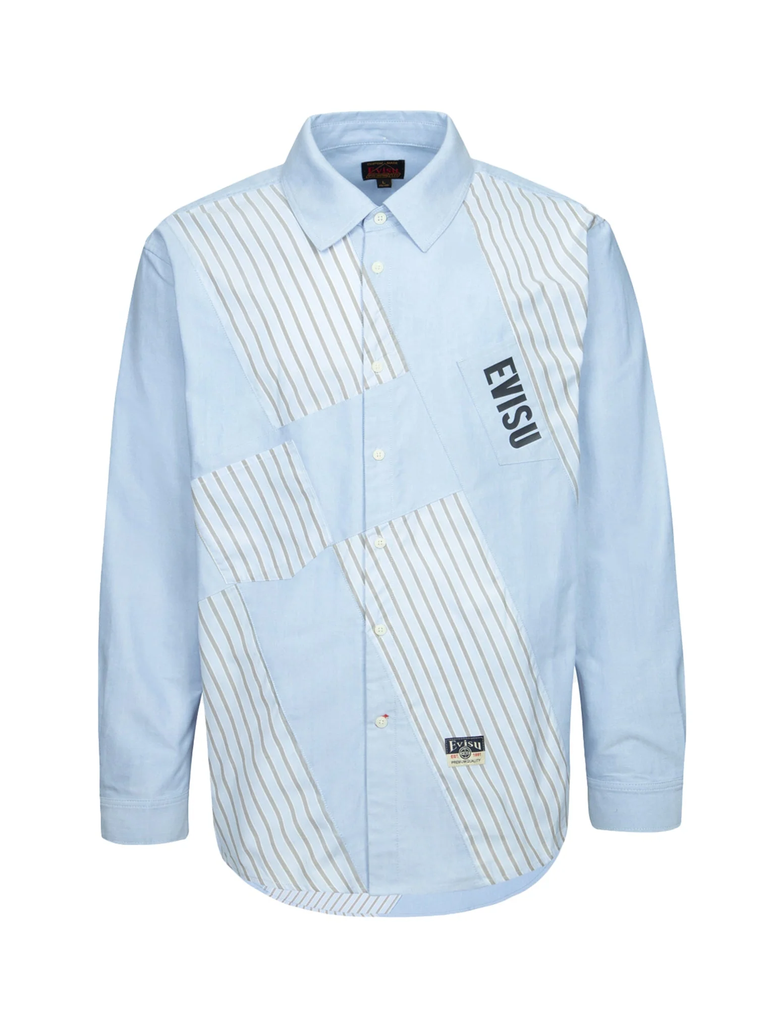 Wheel of Wisdom and Logo Print Relax Fit Deconstructive Shirt - Image 14