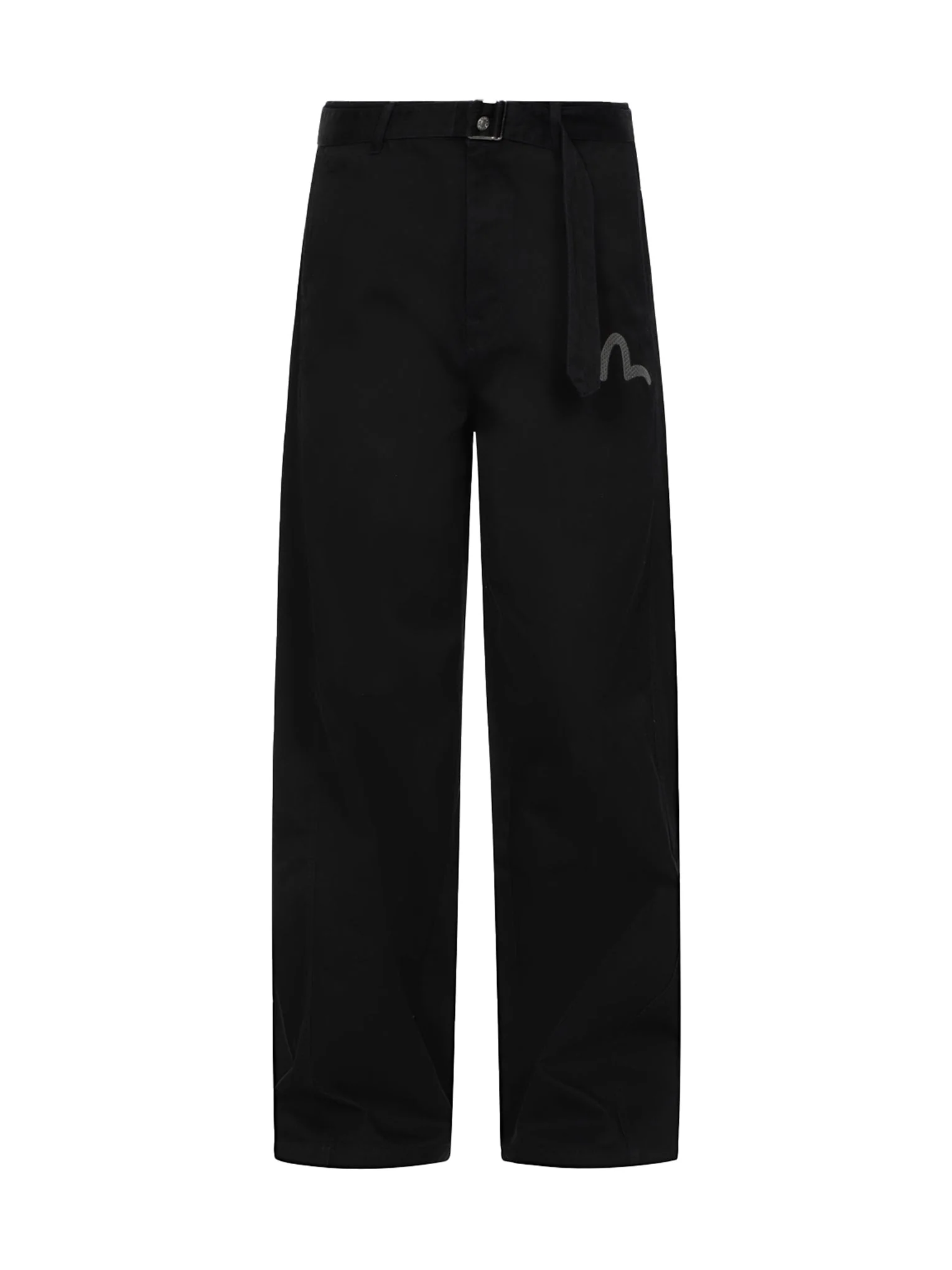 Wheel of Wisdom Embroidery Pocket Wide Leg Woven Pants - Image 14