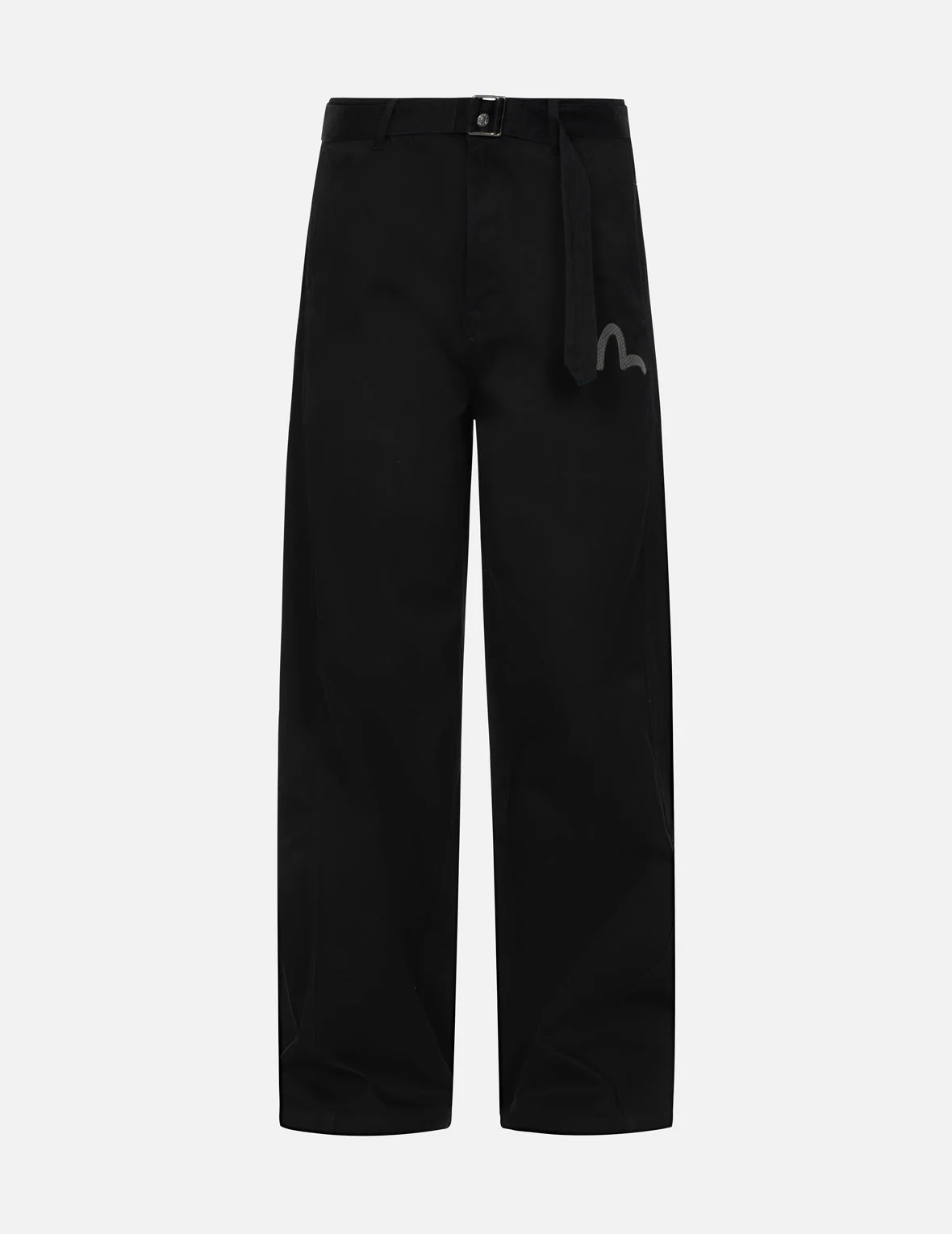 Wheel of Wisdom Embroidery Pocket Wide Leg Woven Pants - Image 2
