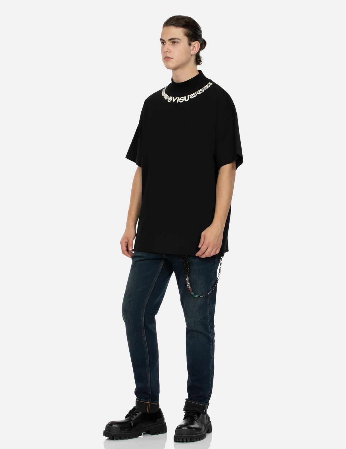 Wheel of Wisdom Print Relax Fit T-shirt - Image 3
