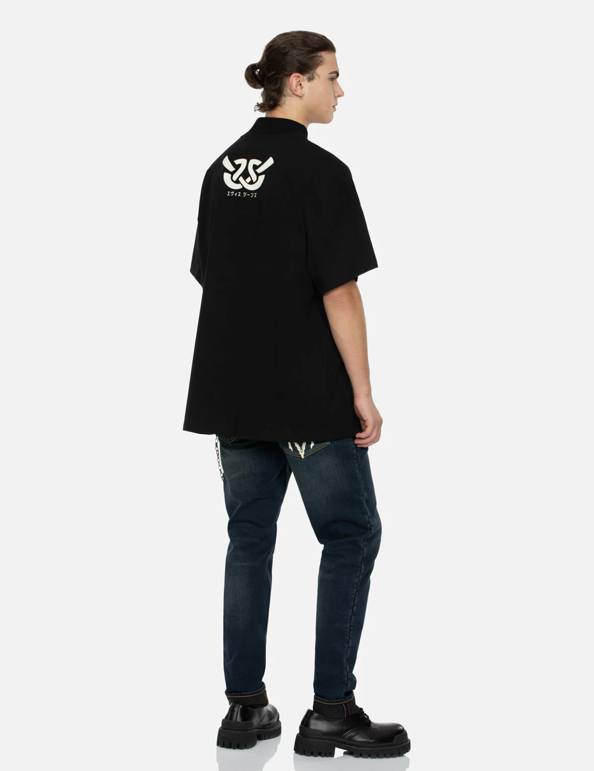 Wheel of Wisdom Print Relax Fit T-shirt - Image 4