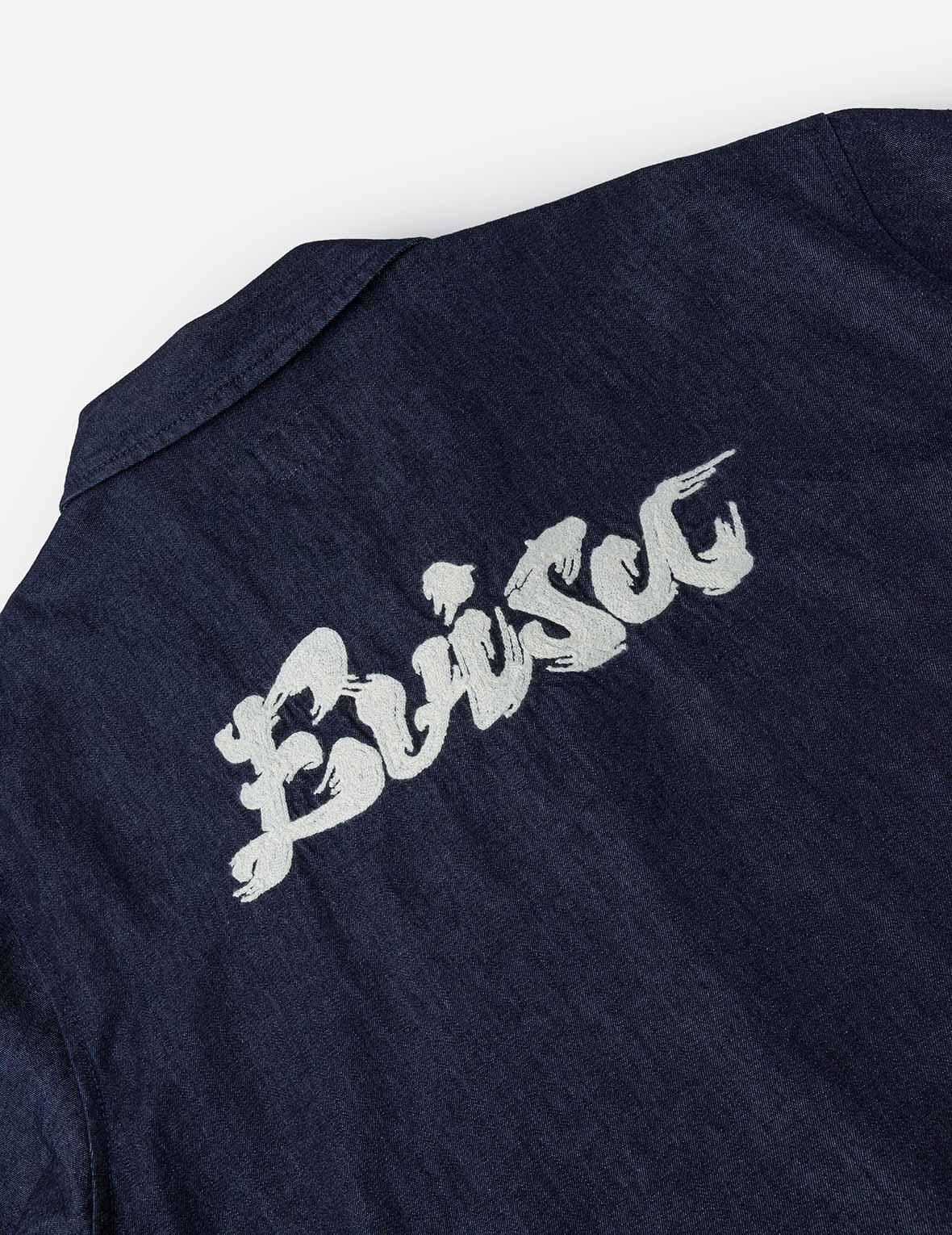 Whip-stitch Dual Pocket Boxy Denim Shirt - Image 7