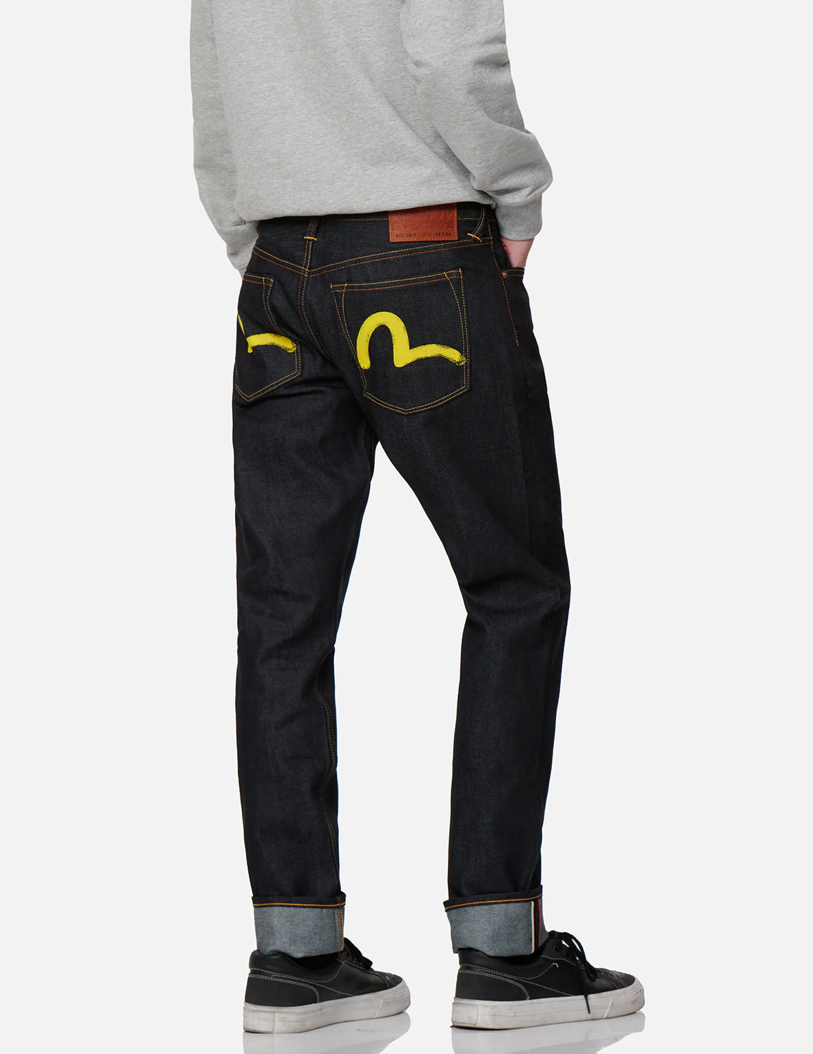 Yellow Seagull Print Taper-Fit Jeans #2017 - Image 7